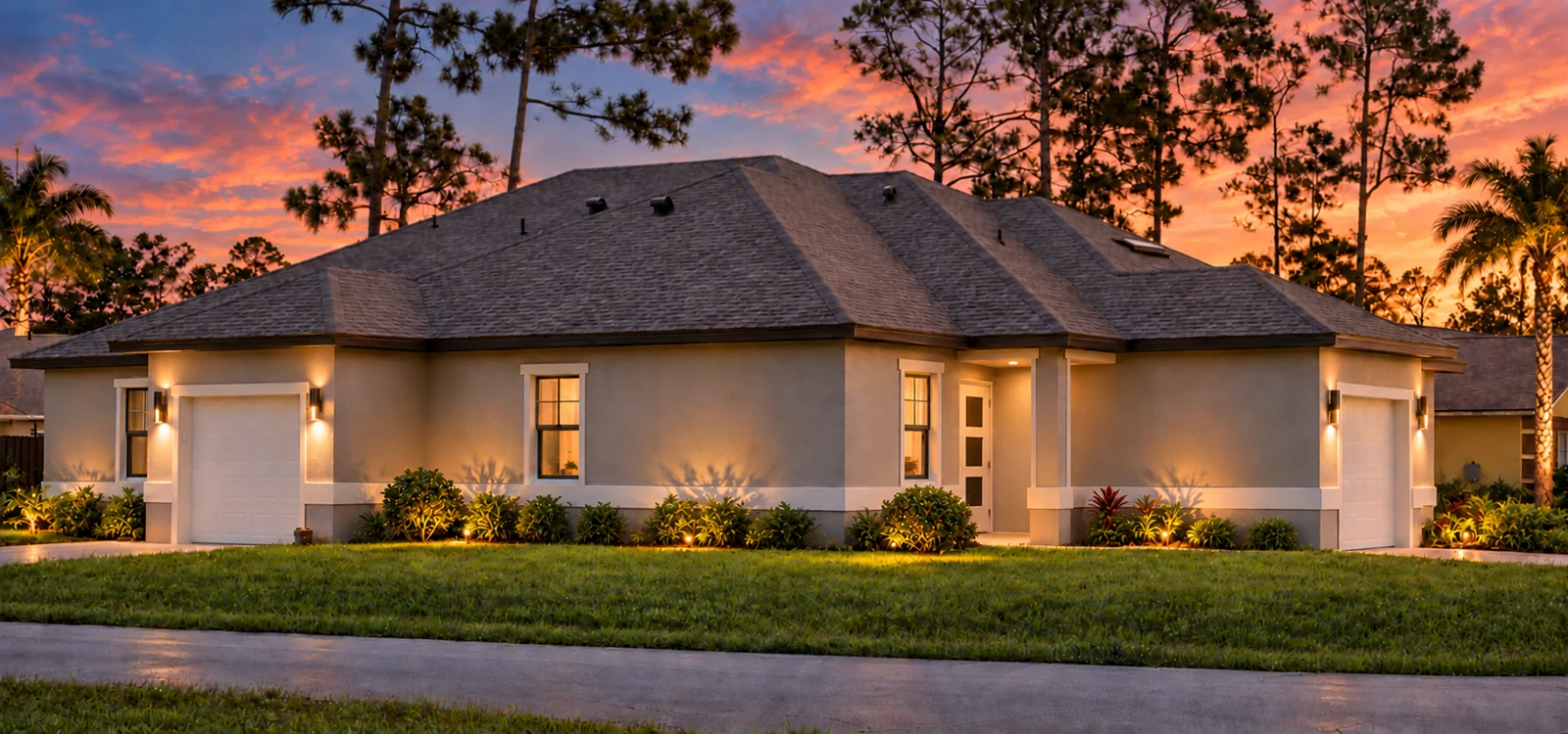 Approved Port Charlotte duplex exterior rendering