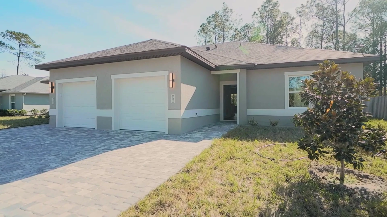 Completed duplex built by Florida’s Best Builders