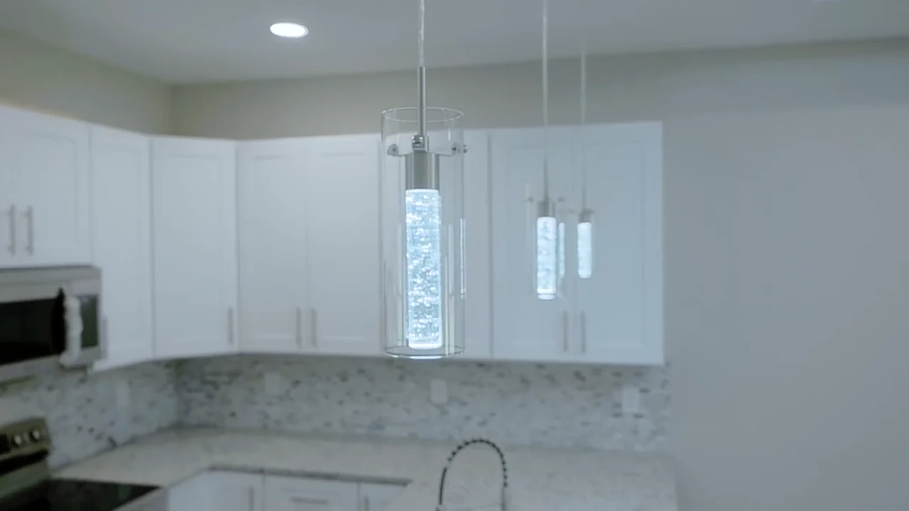 Lighting details in a completed Florida’s Best Builders home
